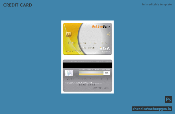 Portugal Activobank Visa Electron Karte – Beispielvorschau
